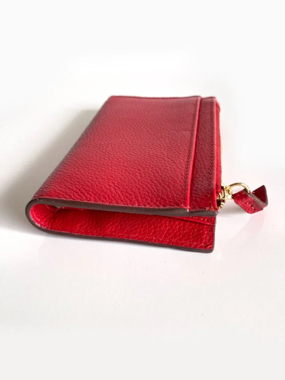 LODIS Rope Me in North or South French Leather Purse Red Wallet